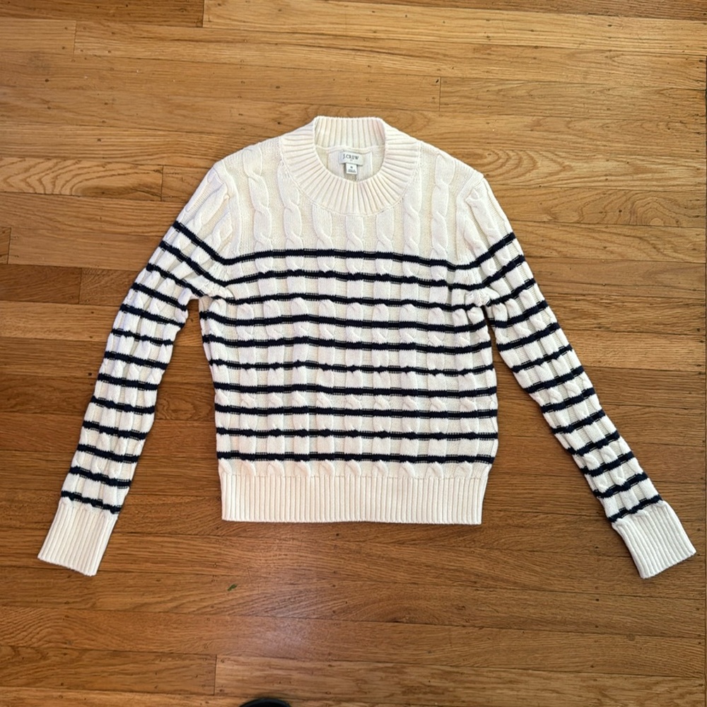 Striped cotton Jcrew sweater